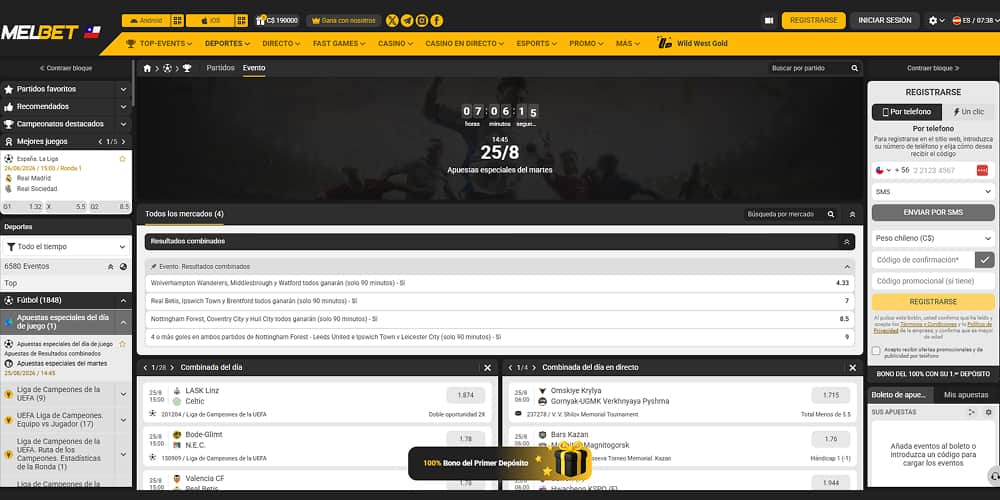 Melbet apostar al fútbol