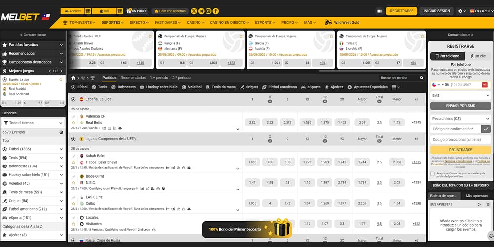 Melbet apuestas